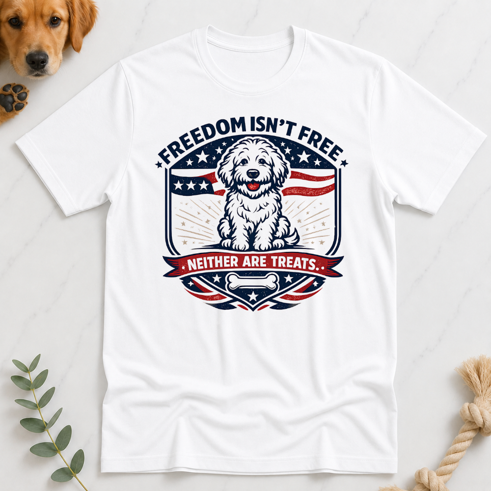 Freedom Isn't Free Badge T-Shirt