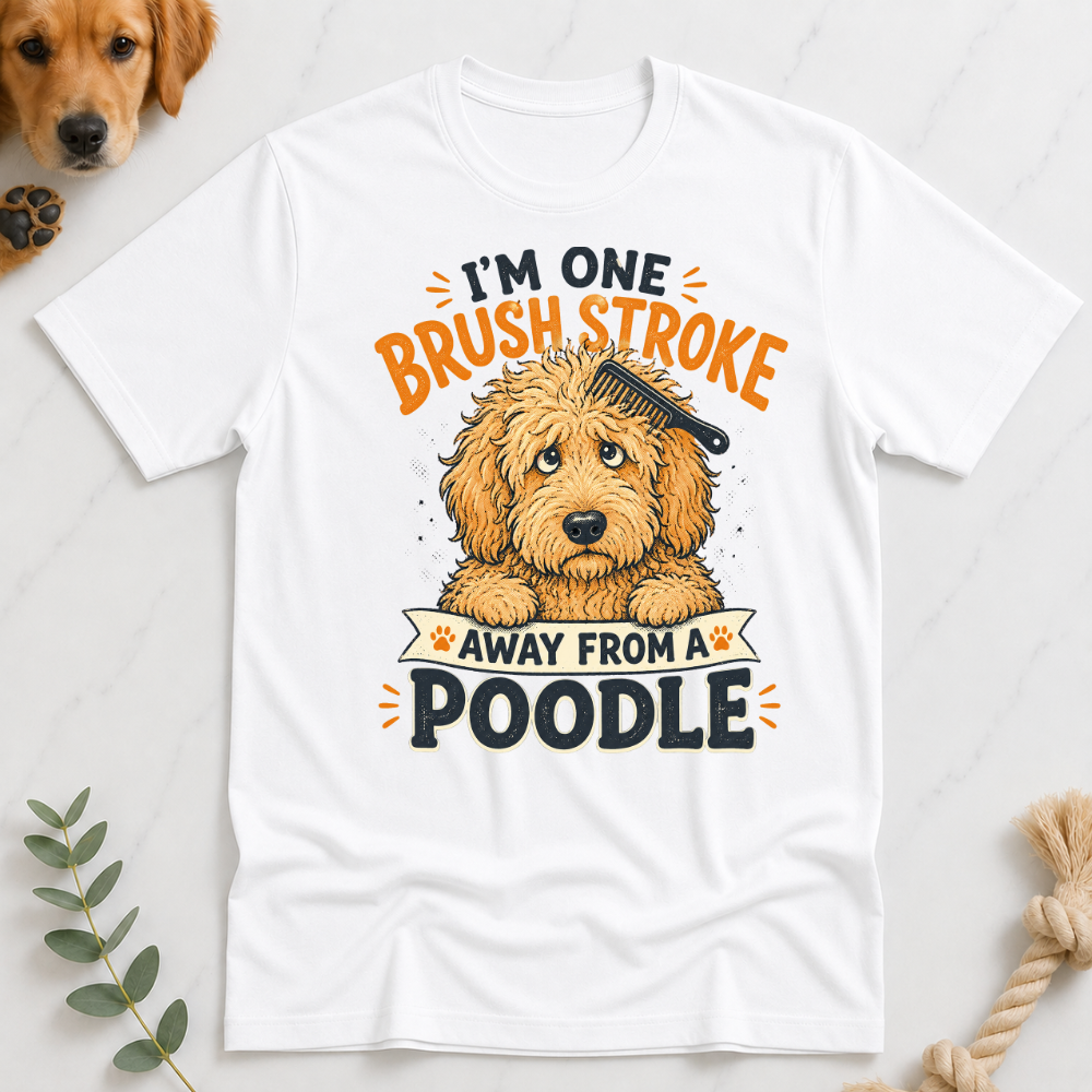 Im One Brush Stroke Away from a Poodle T-Shirt