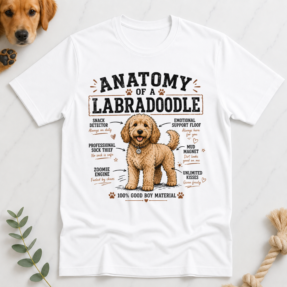Anatomy of a Labradoodle T-Shirt