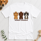 Howdy Doodle Cartoon Labradoodles T-Shirt