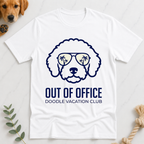 Out of Office Doodle Vacation Club T-Shirt