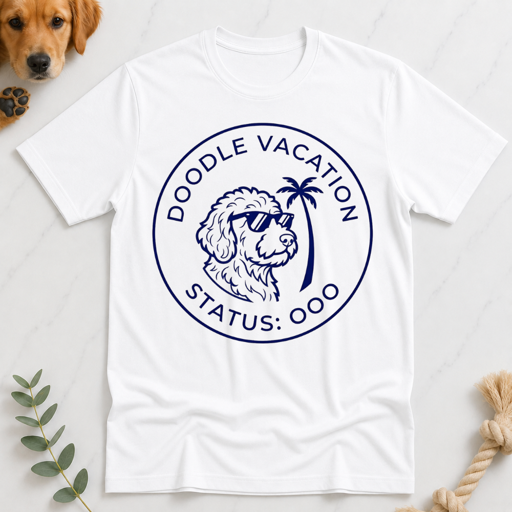 Doodle Vacation Status OOO T-Shirt